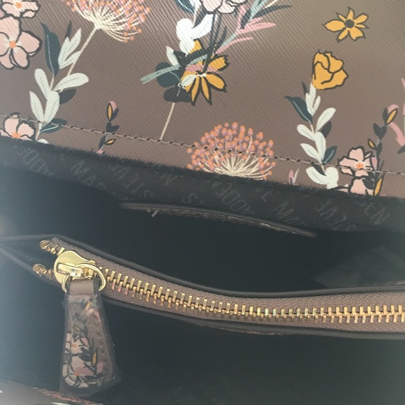 NWT Steve Madden Mustard Floral Crossbody Purse - Picture 5 of 8